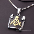 Hot Sale Silver Jewelry Stainless Steel Jewelry Charms Freemason Fashion Pendants Necklace